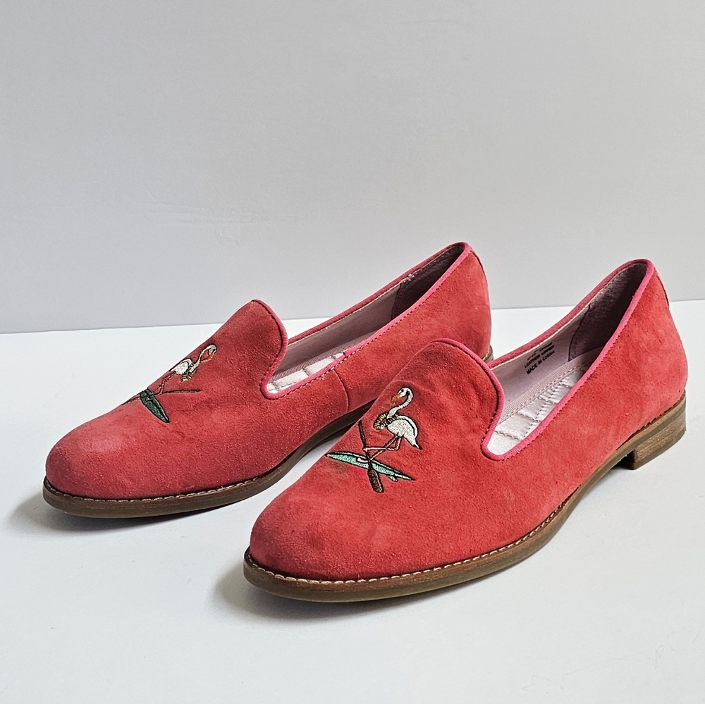 Sperry Top Sider Coral Pink Stork Paddle Board Loafers Size 9.5
